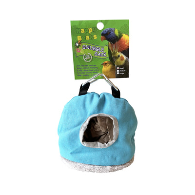 A & E Cages Happy Beaks Snuggle Sack Bird Hut Assorted Color Small 644472001983