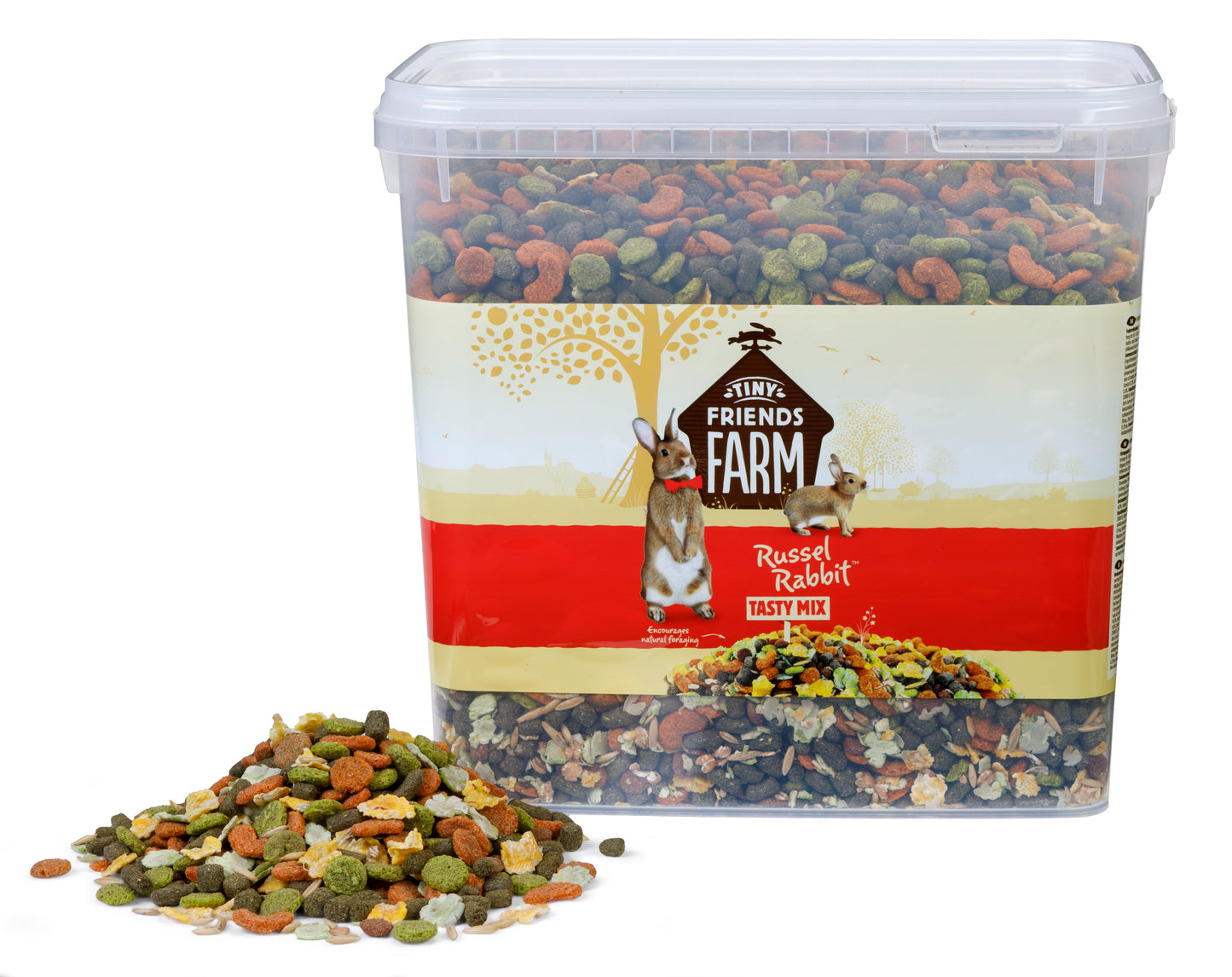 Tiny Friends Farm Russel Rabbit Tasty Mix Dry Food 9Lb Bucket 730582000777