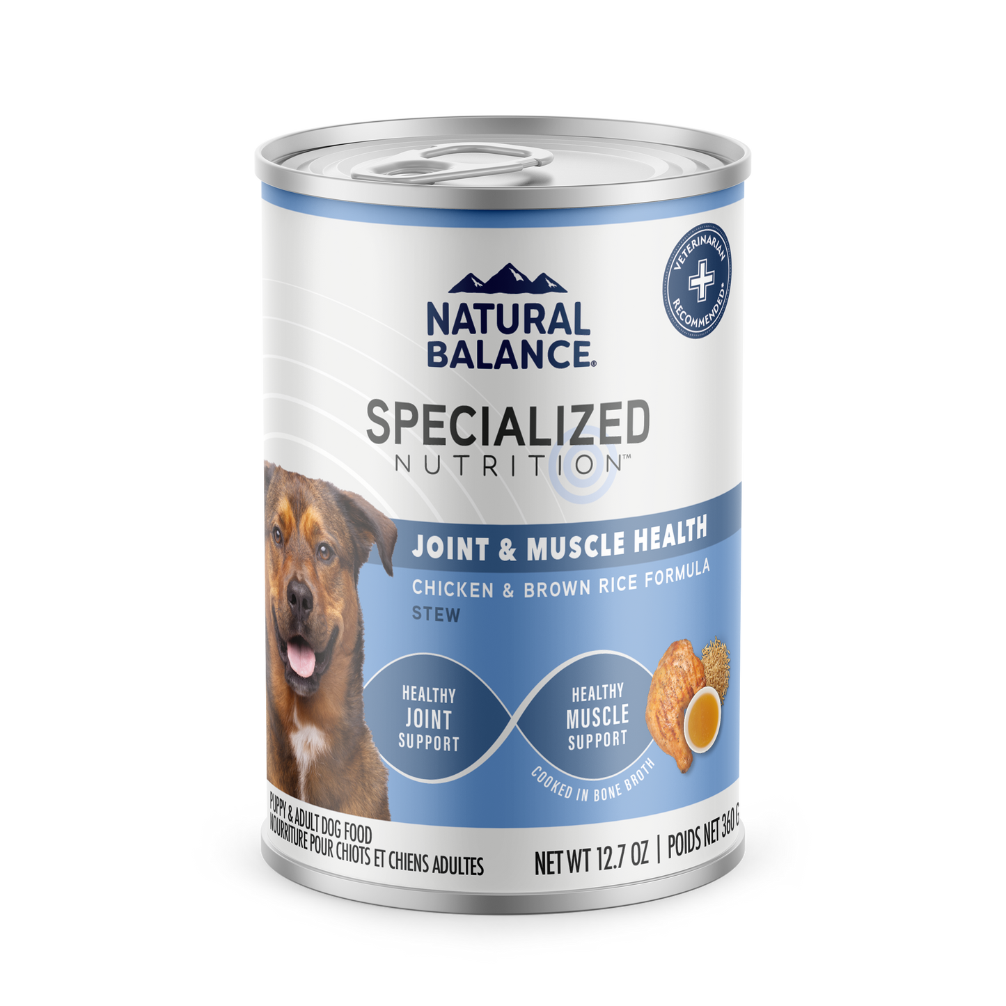 Natural Balance Pet Foods Specialized Joint & Muscle Canned Dog Food Chicken & Brown Rice 12ea/12.7 oz 723633007085