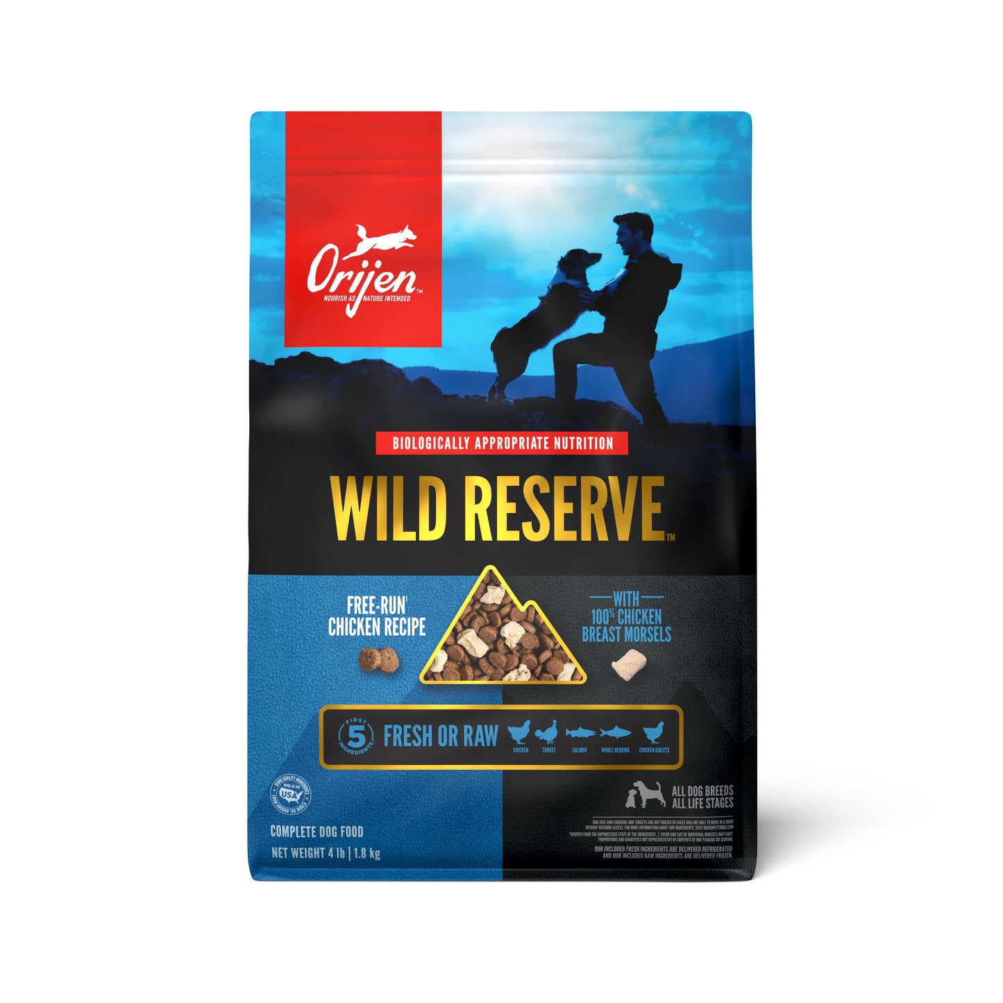 Orijen Wild Reserve Dry Dog Food Free-Run Chicken 4 lb 064992728045