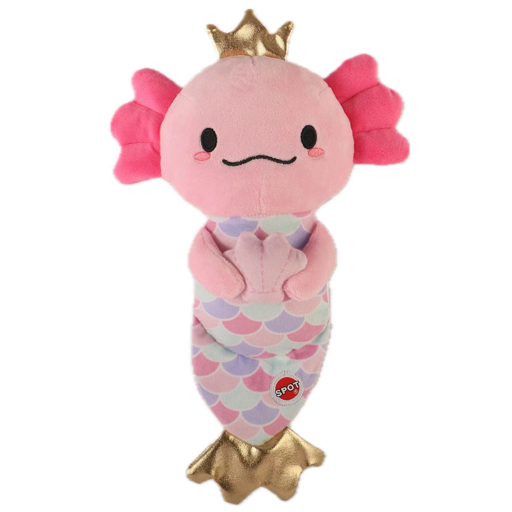 Spot Axolotl Mermaid Dog Toy 10 in 077234549650