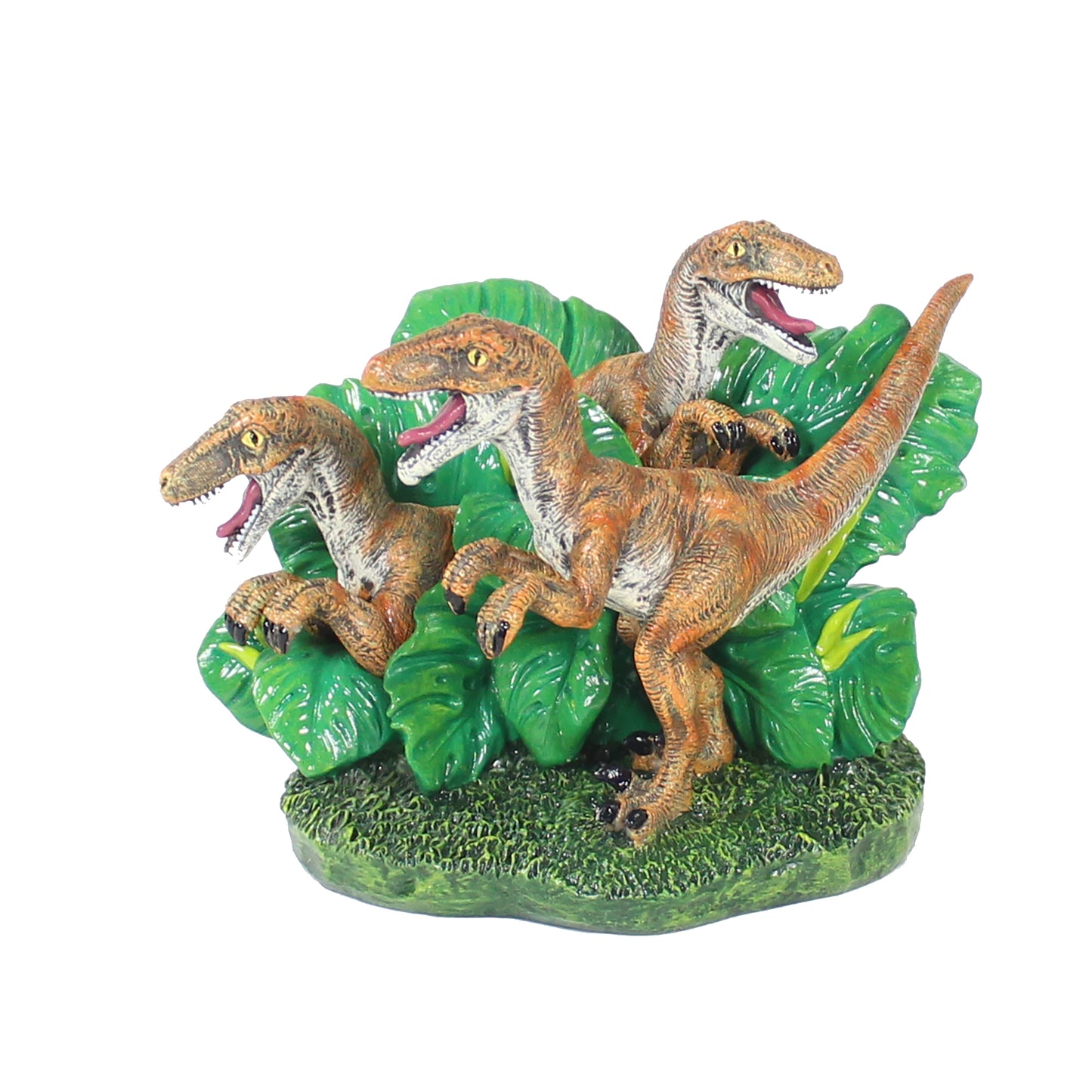 Penn-Plax Jurassic Park Aquarium Velociraptors Decor Mini 030172103841