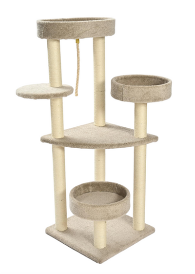 Max & Marlow Multi Level Carpet Cat Tower 51 in 810162076771