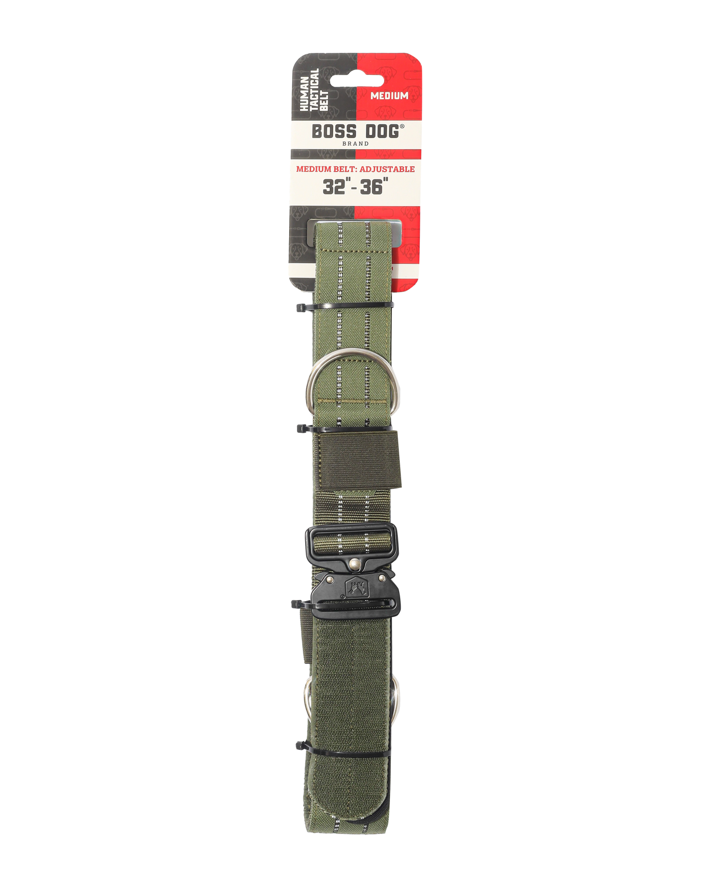 Boss Dog Human Boss Tactical Utility "Dog Walker" Belt Green Medium (32-36In Waist) 850065051536