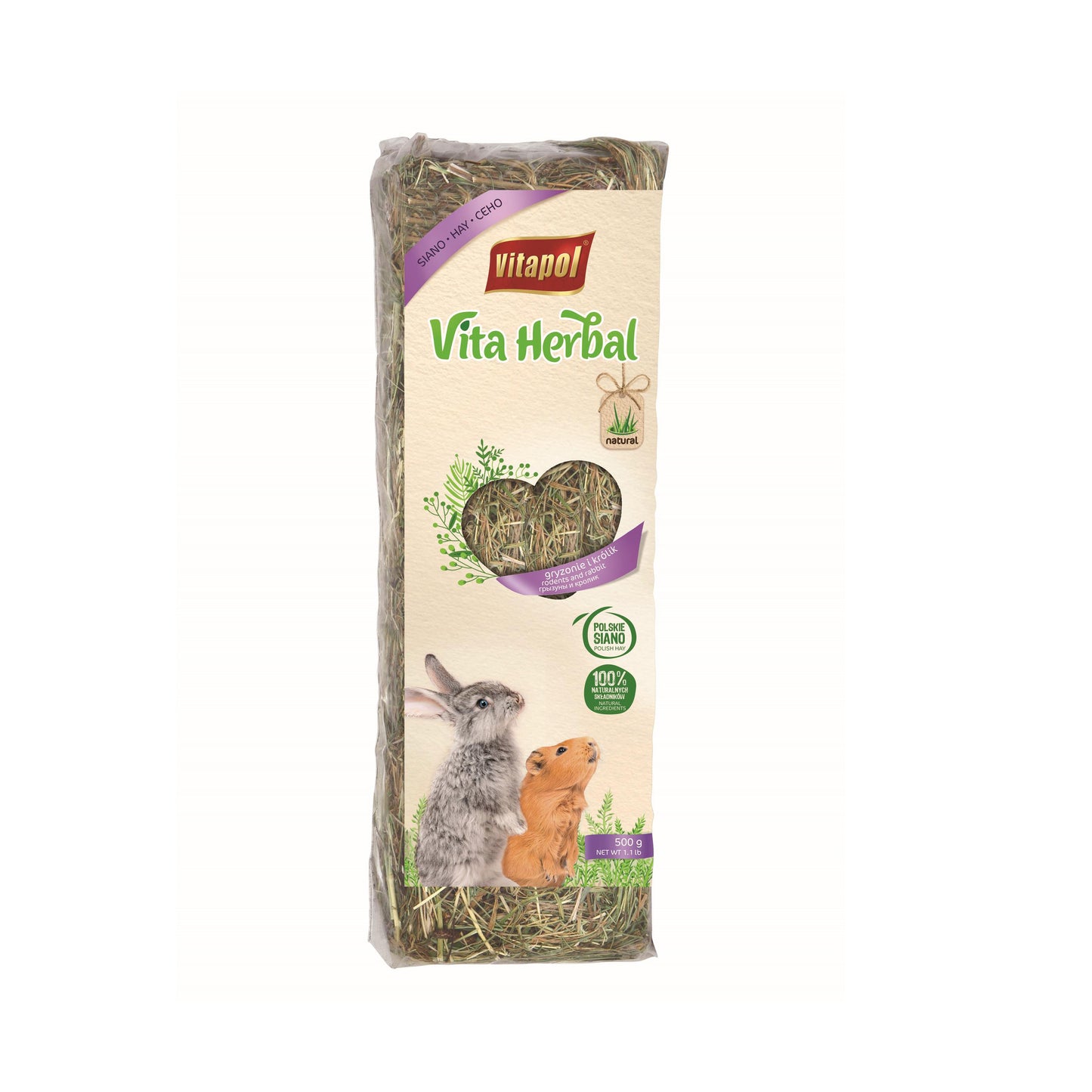 A & E Cages Vitapol Vita Herbal Polish Hay & Field Grass 500 g 644472002522