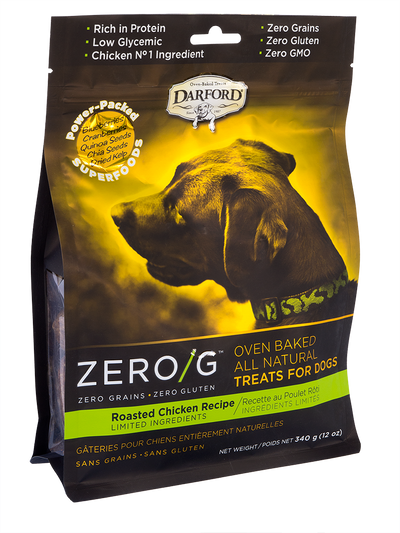 Darford Zero/G MINIS Oven Baked Dog Treats Roasted Chicken Recipe Regular Roasted Chicken Recipe 12 oz 064863034206
