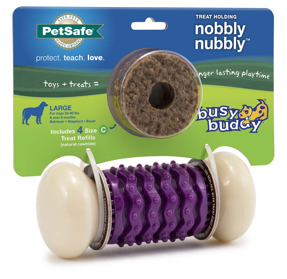 Busy Buddy Nobbly Nubbly Dog Chew Multi-Color Large 759023096193