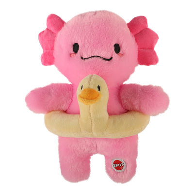 Spot Axolotl With Duck Tube Dog Toy 10 in 077234549674