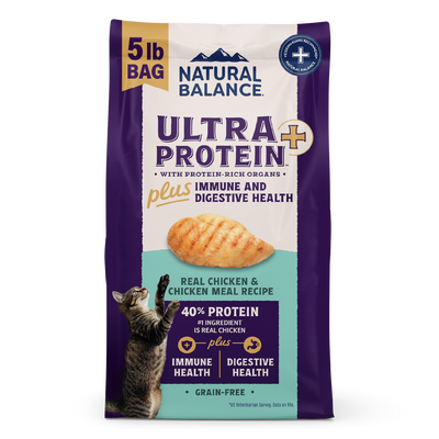 Natural Balance Pet Foods Ultra Protein Plus Immune & Digestive Health Dry Cat Food Chicken 5 lb 723633006927