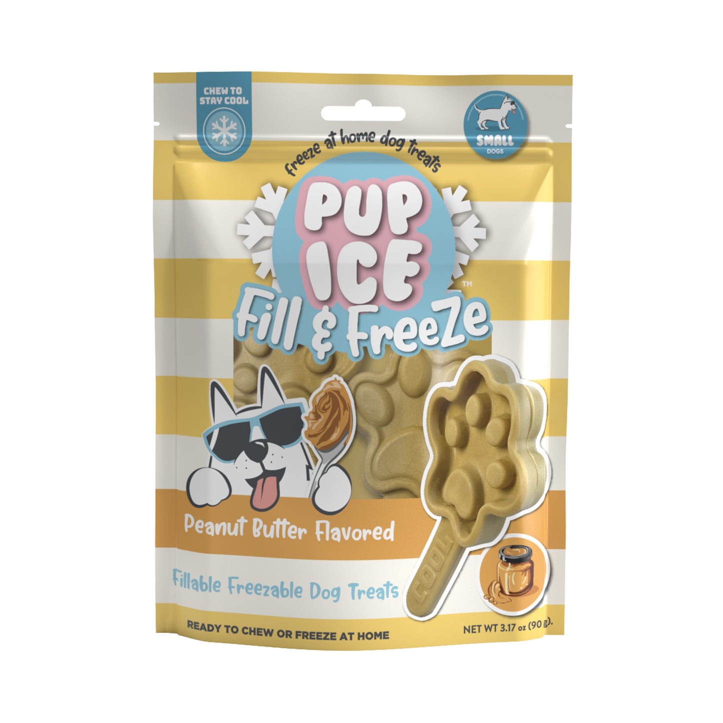 Spot Pup Ice Fill & Freeze Dog Treats Peanut Butter 3 pk 077234077238