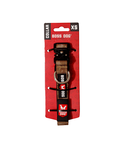 Boss Dog Tactical Adjustable Dog Collar Tan Camo X-Small, 11-14 in 860011480464