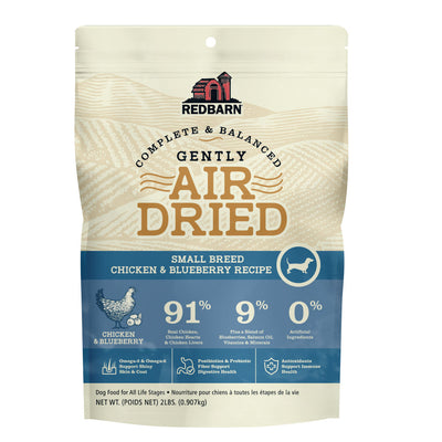 Redbarn Pet Products Air-Dried Small Breed Dog Food Chicken & Blueberry 2 lb 785184126400