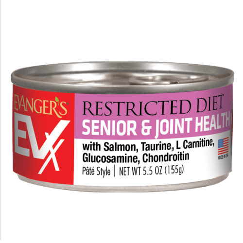 Evanger's EVx Restricted Diet Senior & Joint Health Wet Cat Food Salmon 24ea/5.5 oz 077627200939