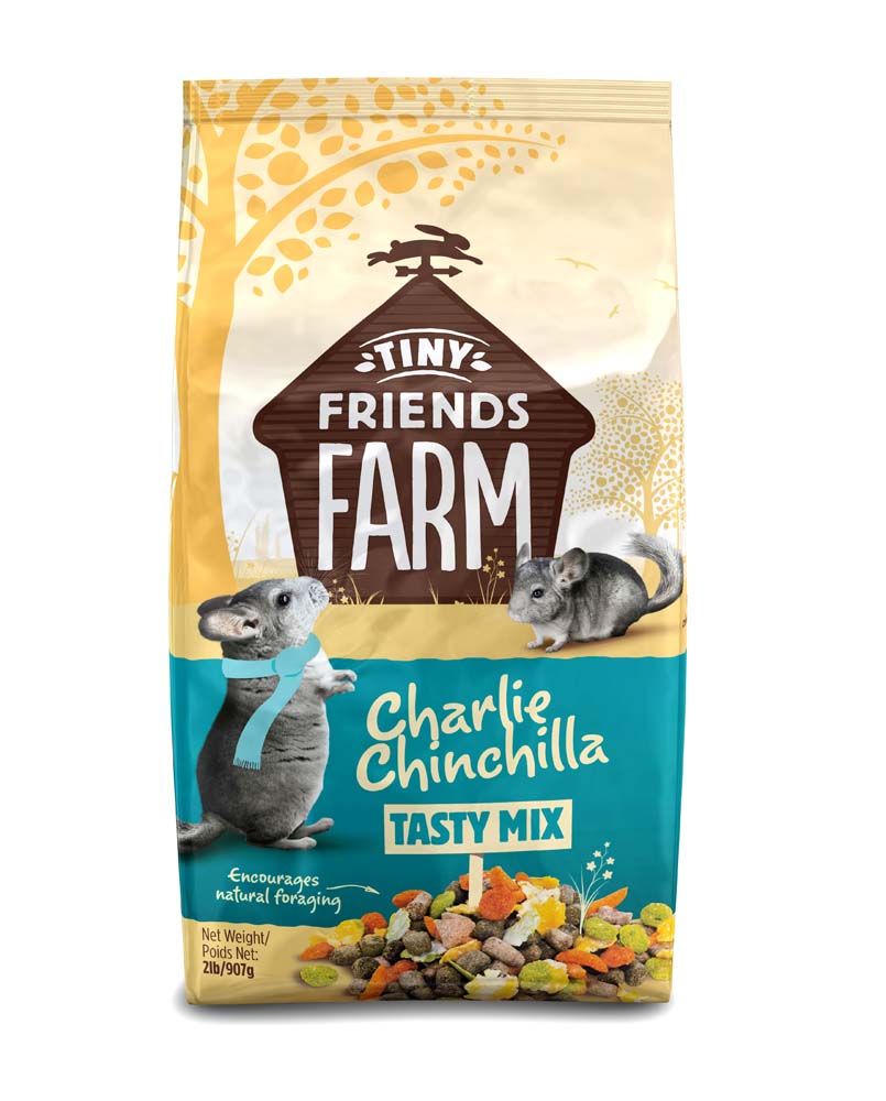 Tiny Friends Farm Charlie Chinchilla Tasty Mix Dry Food 2 lb 730582211685