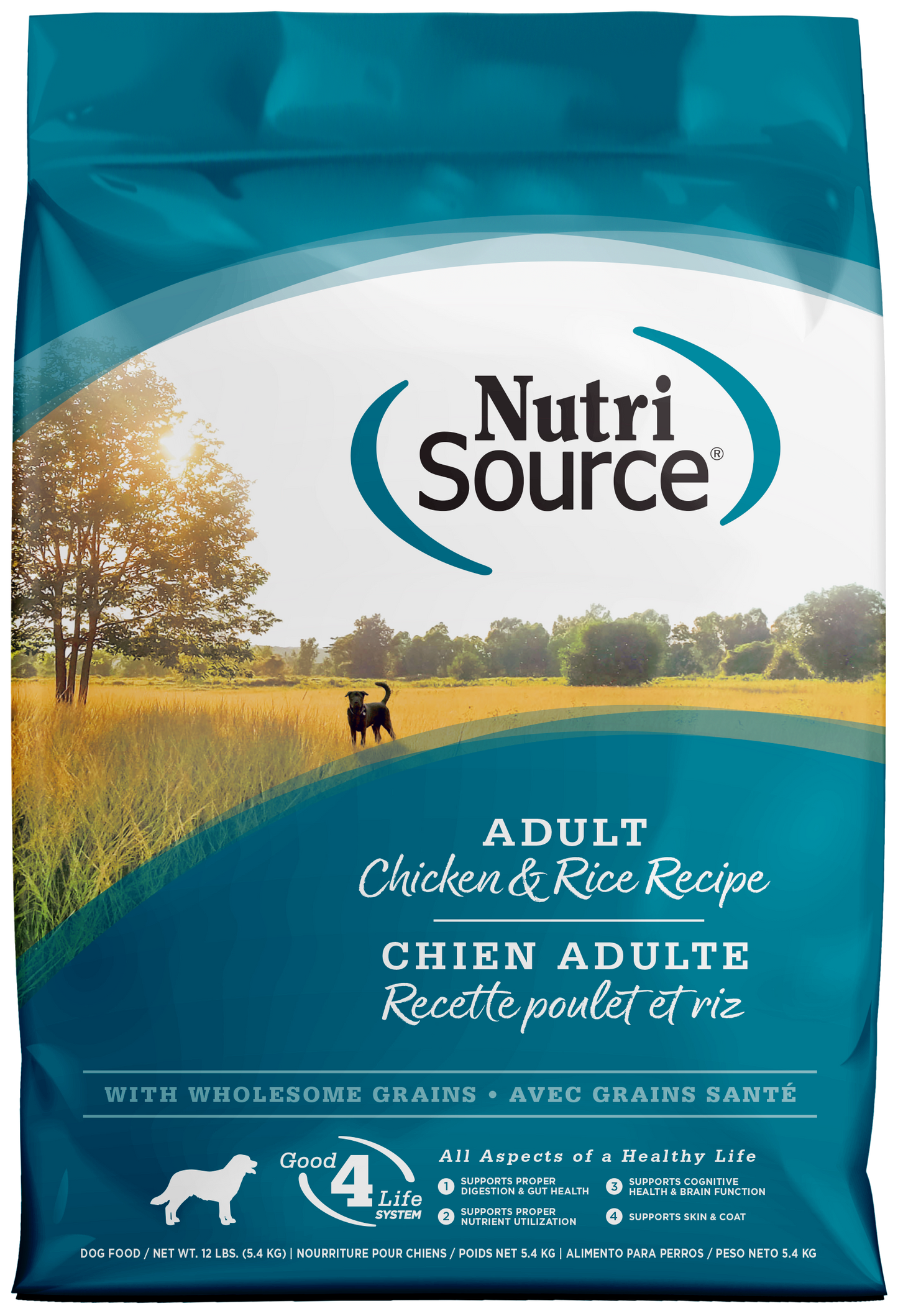 NutriSource Dry Dog Food Chicken & Rice 12 lb 073893260110