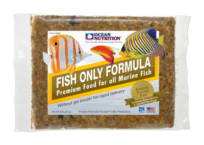 Ocean Nutrition Fish Only Formula Frozen Fish Food 8 oz SD-5 098731605083