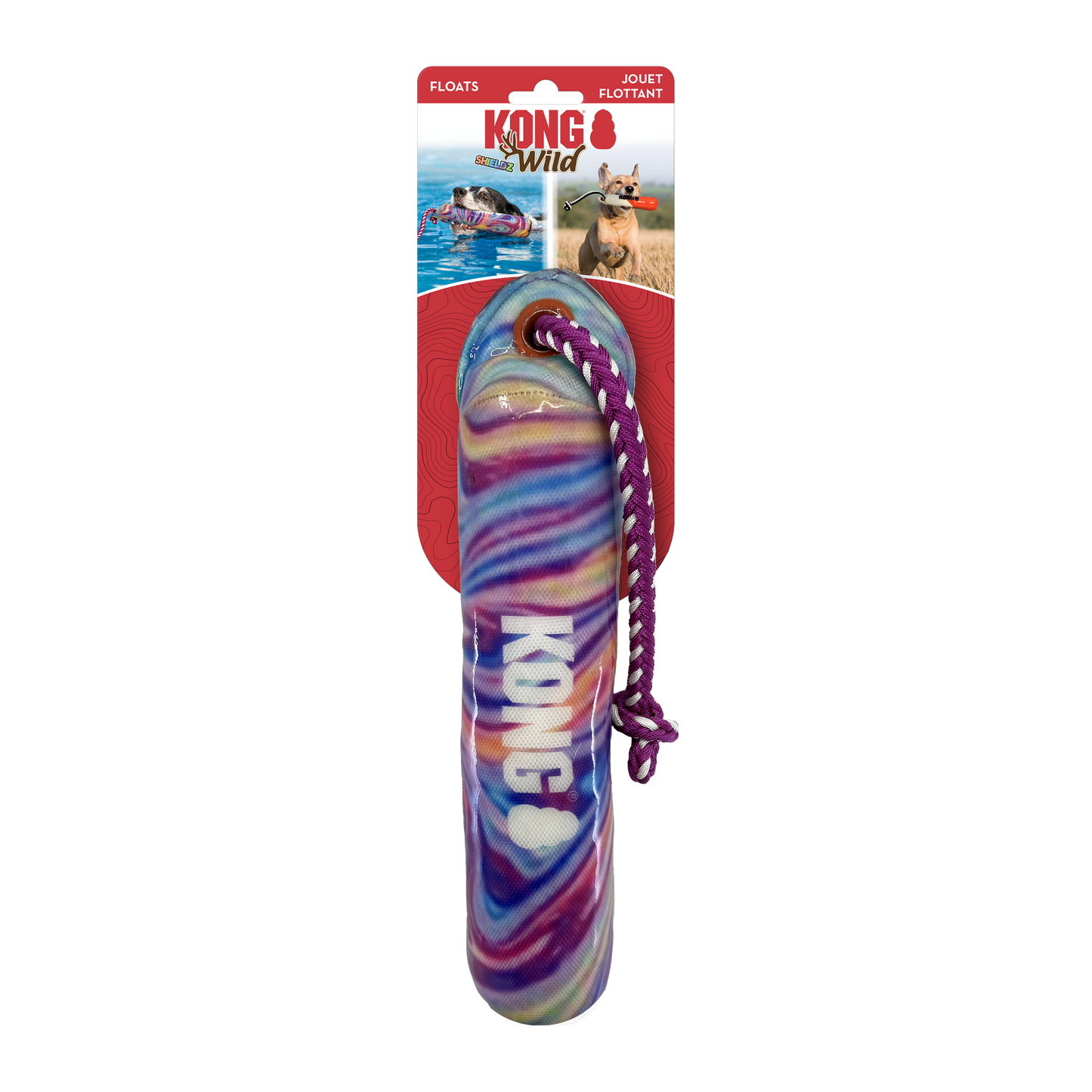 KONG Wild Shieldz Dog Training Dummy Swirl Small/Large 035585523286