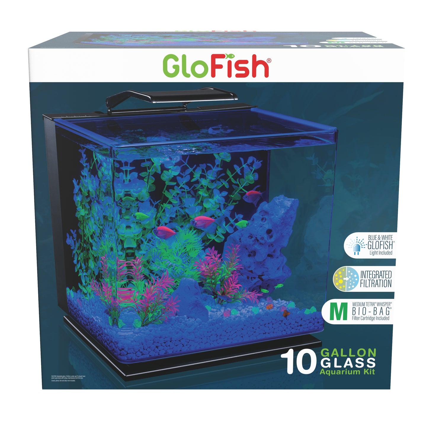 GloFish Aquarium Kit w/ LED lights 10 gal 046798784470