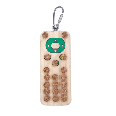 A & E Cages Happy Beaks Wood and Cork Remote Bird Toy 644472992090