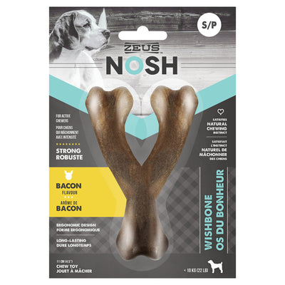 Zeus Nosh Strong Chew Bone, Bacon, Sml 022517964439