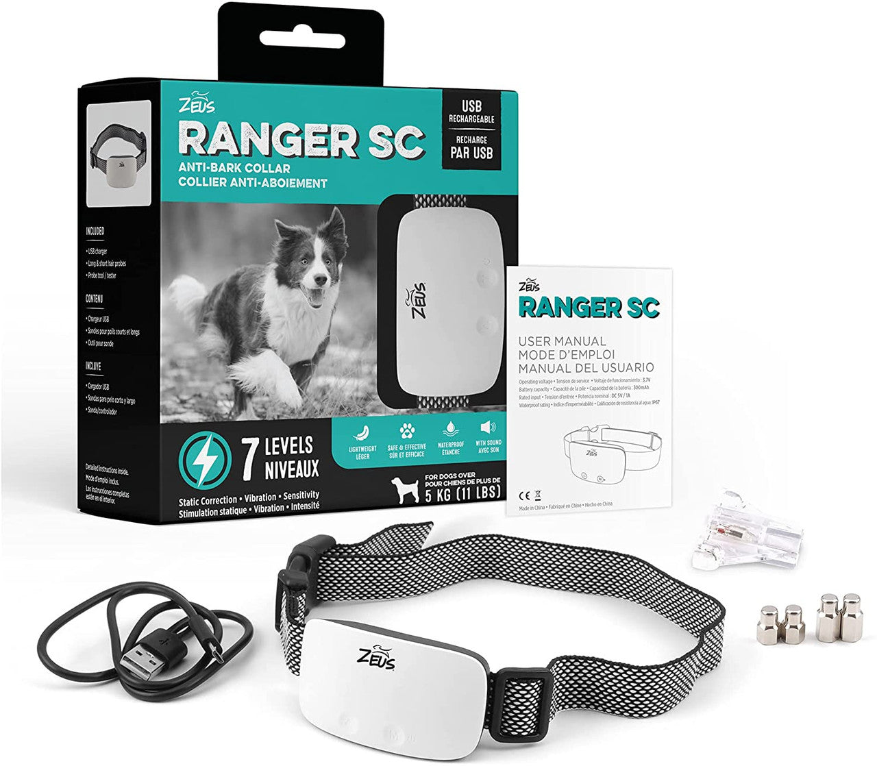 Zeus Ranger Anti Bark SC Collar 022517961049