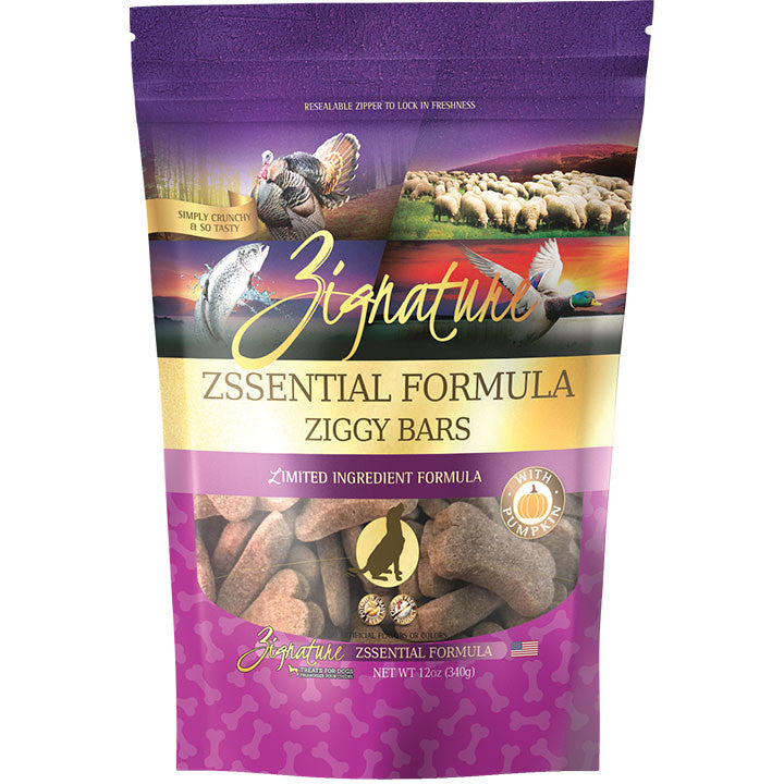 Zignature Dog Ziggy Bar Grain Free Zssentials 12oz 888641132447