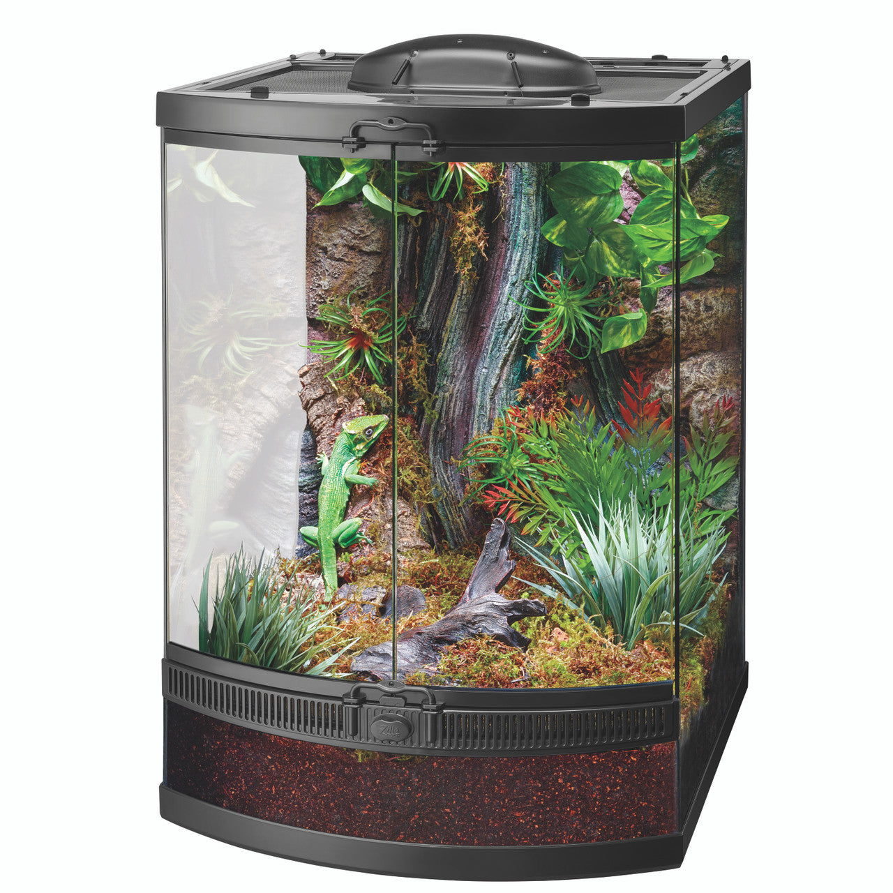 Zilla Front Opening Terrariums Bow Front 18x21x25