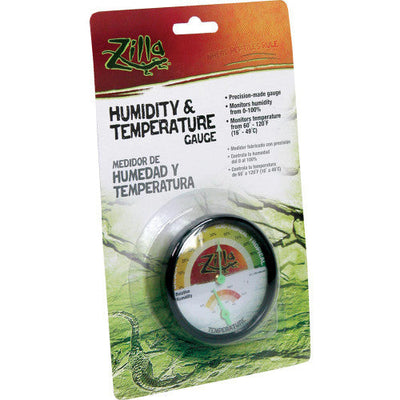 Zilla Humidity & Temperature Gauge - Reptile