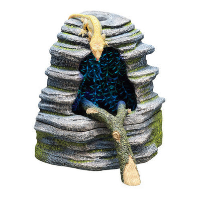 Zilla Spring Cave Dcor with Blue LED Rain Chamber One Size - Reptile