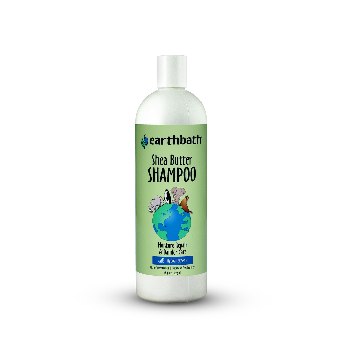 Earthbath Hypoallergenic Shea Butter Pet Shampoo 16 oz 602644028152