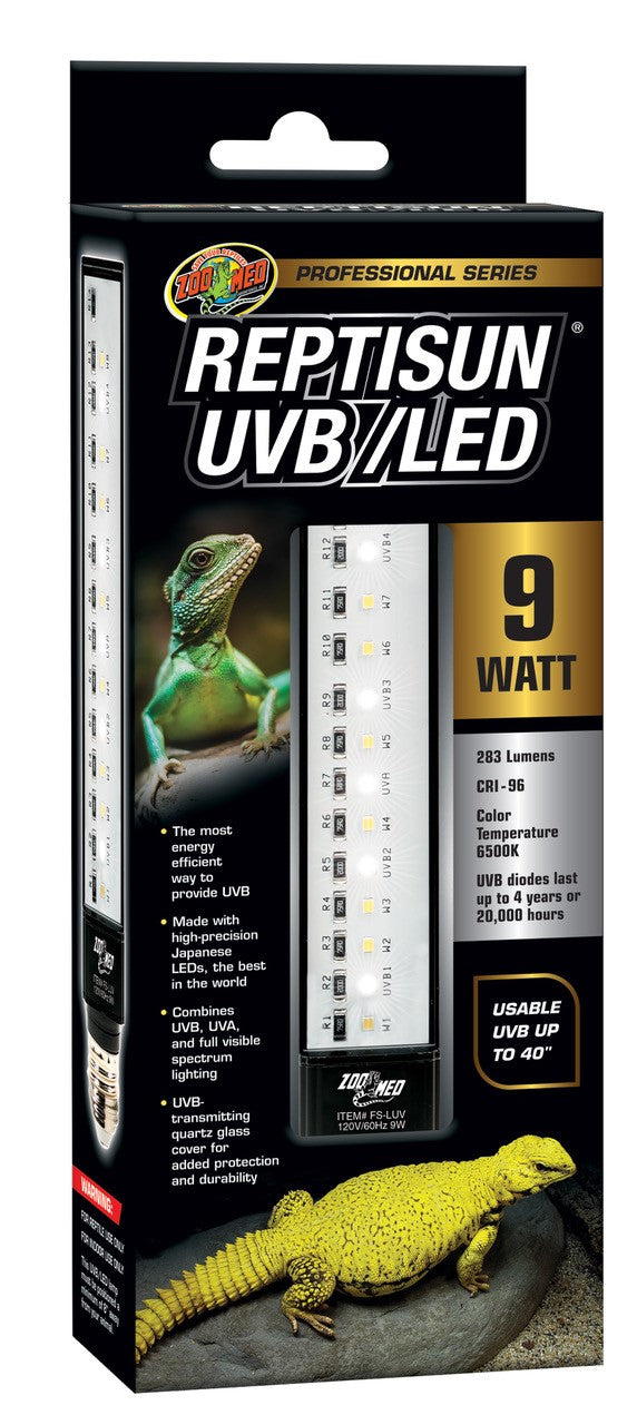 Zoo Med Professional Series Reptisun UVB/LED Bulb 9W 097612340143
