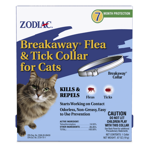 Zodiac Breakaway Flea and Tick Collar for Cats 1 pack - Cat