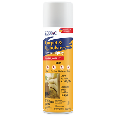 Zodiac Carpet and Upholstery Aerosol Spray 16 ounces - Dog