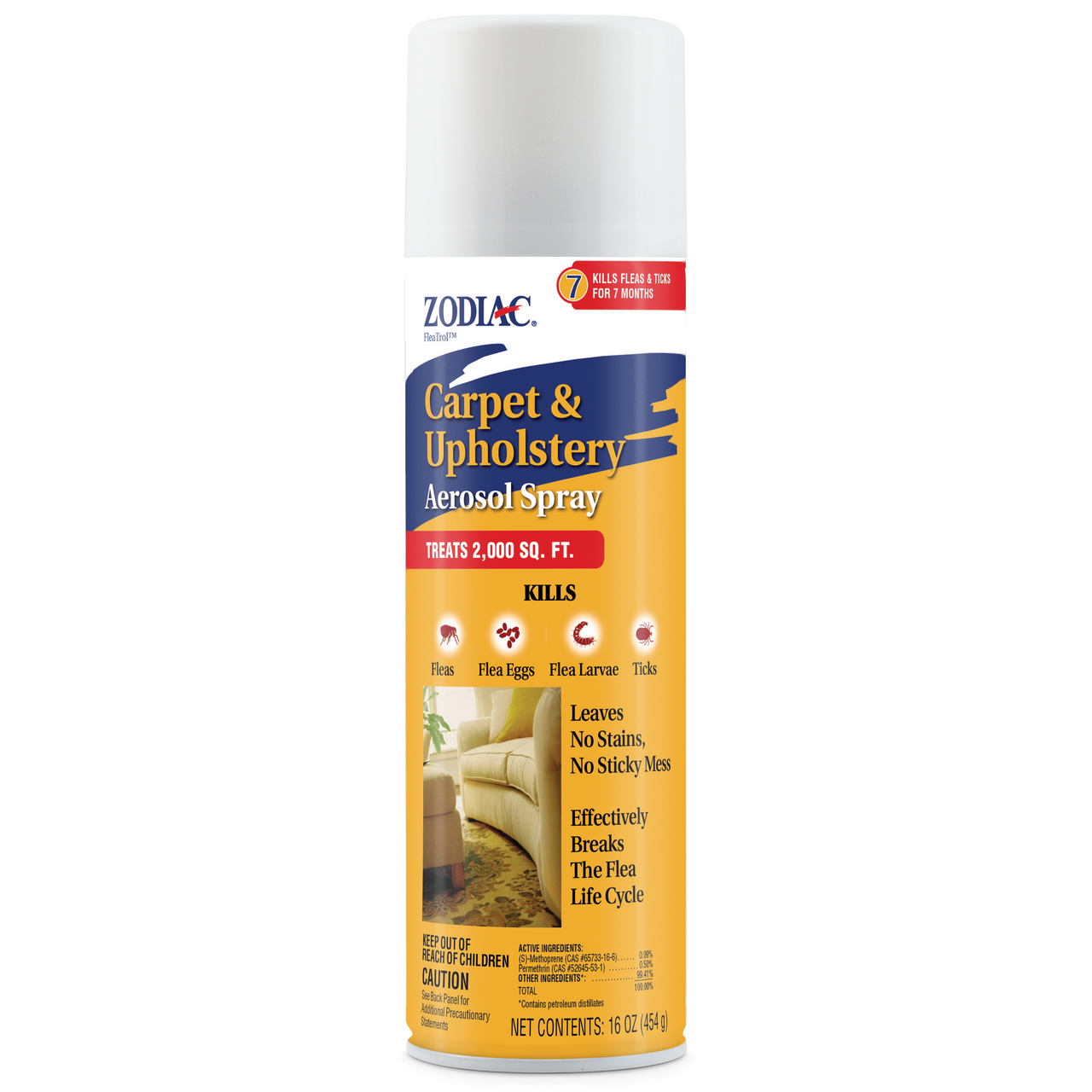 Zodiac Carpet and Upholstery Aerosol Spray 16 ounces