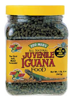 Zoo Med All Natural Juvenile Iguana Dry Food 10 oz - Reptile