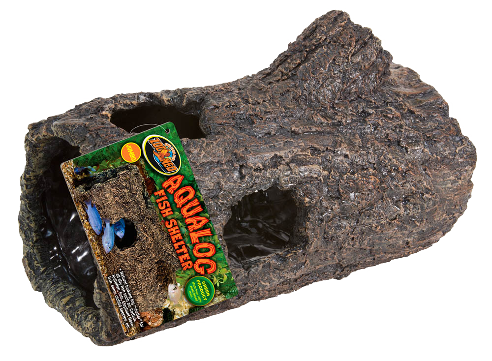 Zoo Med Aqualog Fish Shelter Brown Jumbo