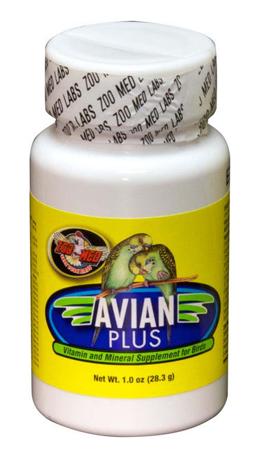Zoo Med Avian Plus Vitamin and Mineral Bird Supplement 1 oz
