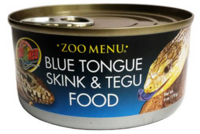 Zoo Med Blue Tongue Skink & Tegu Canned Wet Food 6 oz
