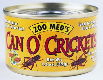 Zoo Med Can O' Adult Crickets Reptile Wet Food 1.2 oz