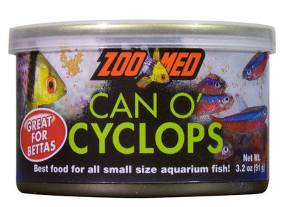 Zoo Med Can O’ Cyclops Freeze - Dried Fish Food 3.2 oz - Reptile