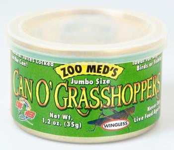 Zoo Med Can O’ Grasshoppers Reptile Wet Food 1.2 oz