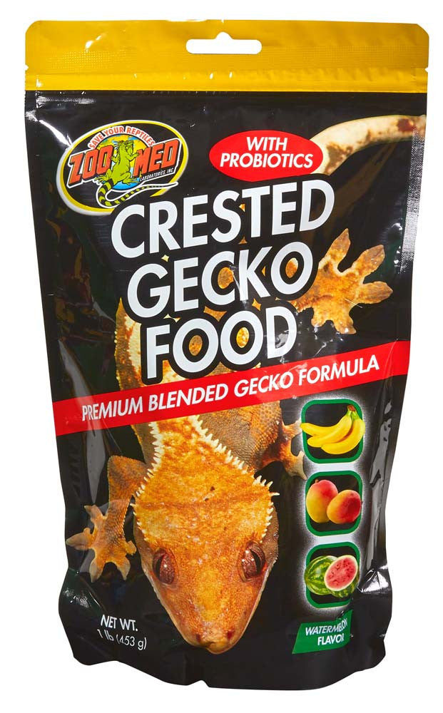 Zoo Med Crested Gecko Food Premium Blended Watermelon Dry Food 1 lb