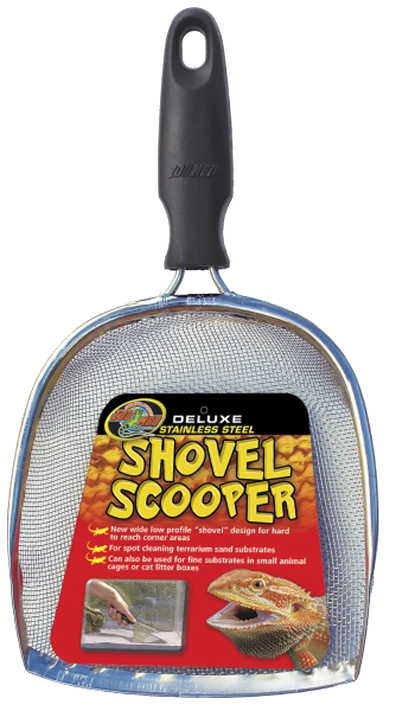 Zoo Med Deluxe Shovel Scooper Black, Silver