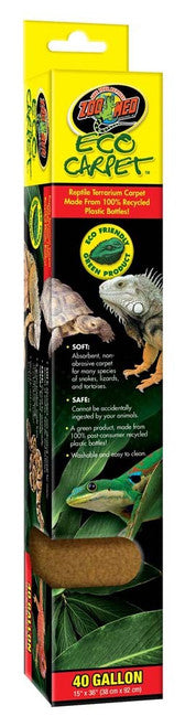 Zoo Med Eco Carpet Reptile Terrarium Tan 40 Gallon 15 Inches X 36