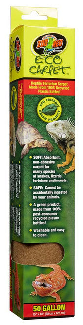 Zoo Med Eco Carpet Reptile Terrarium Tan 50 Gallon 15Inches X 48Inches