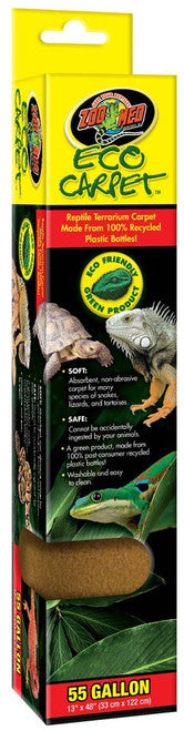 Zoo Med Eco Carpet Reptile Terrarium Tan 55 Gallon 13 Inches X 48