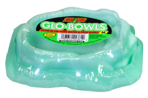 Zoo Med Glo - Bowl Glow in the Dark Combo Bowl Green MD - Reptile