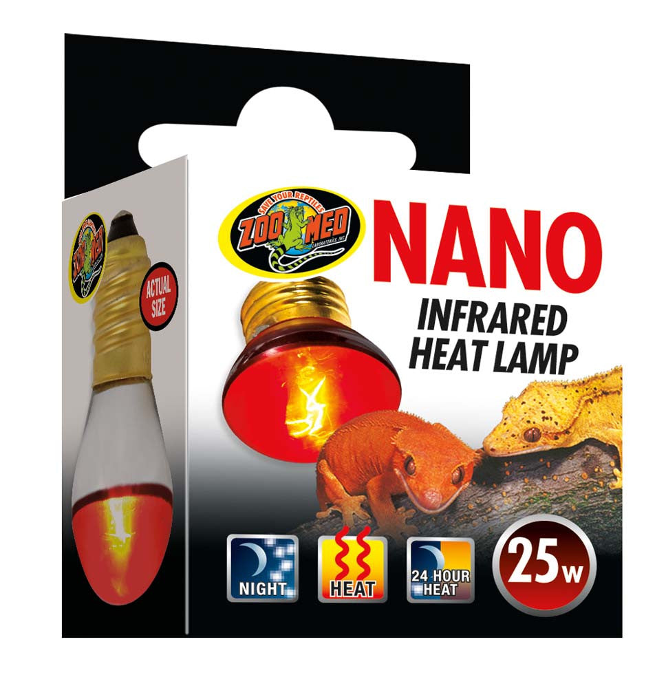 Zoo Med Nano Infrared Heat Lamp 25 watt 976905 097612331257