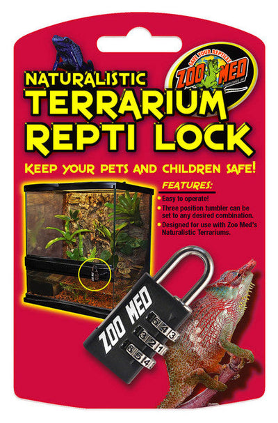 Zoo Med Naturalistic Terrarium Repti Lock Black - Reptile