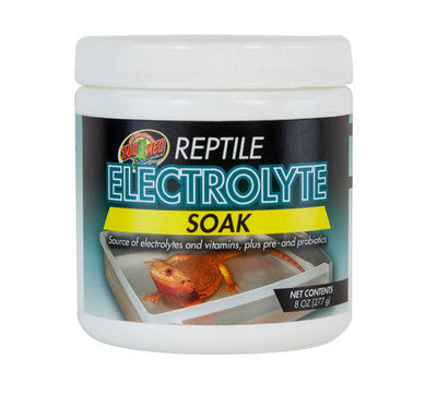 Zoo Med Reptile Electrolyte Soak Supplement 8 fl. oz (DD)